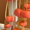 thumbnail image 6 of YIMWNYI Artificial Persimmon Garland, Lifelike Fake Fruit Decoration, Thanksgiving and Halloween Home Decor, Festive Hanging Ornament, Foam Fruit Pendant for Party and Kitchen Use, 6 of 8