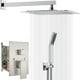 thumbnail image 1 of Sistema de Ducha, 304 Acero Inoxidable Regaderas para Baño con Cabeza de Ducha de Lluvia de Alta Presión y Ducha de Mano, Regadera para Baño de Regulación Agua Fría y Caliente, 1 of 7
