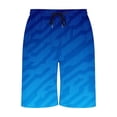thumbnail image 4 of COSFO Swim Trunks Men Quick Dry Gradient Beach Casual Board Shorts Drawstring Relaxed Fit Elastic Waist Summer Beach Bathing Suits, 4 of 5
