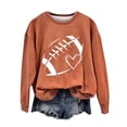 thumbnail image 4 of Frostluinai Football Sweatshirts for Women Game Day Long Sleeve Shirts Round Neck Casual T Shirts Fashion Rugby Print Pullover Tops, 4 of 4