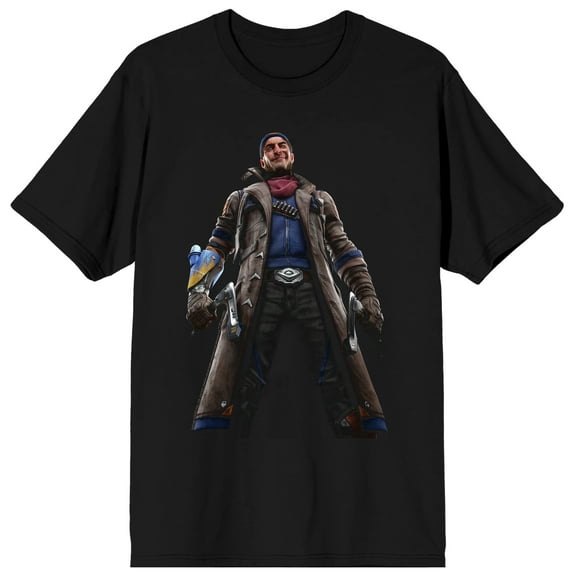 Suicide Squad: Kill the Justice League Captain Boomerang Men's Black Short Sleeve Crew Neck Tee-XL