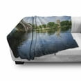thumbnail image 3 of Massachusetts Soft Flannel Fleece Blanket, Old Historic Bridge and Charles River in Cambridge United States Photography, Cozy Plush for Indoor and Outdoor Use, 60" x 80", Multicolor, by Ambesonne, 3 of 6