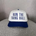 thumbnail image 2 of Run The Dang Ball Embroidered Trucker Hat, Adjustable Snapback Baseball Cap for Men and Women, Funny Sports Inspired Hat for Football Fans, Casual Streetwear Accessory, 2 of 5
