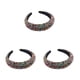 thumbnail image 5 of Diadema Qarigey con cuentas de cristal y esponja gruesa para mujeres y niñas, 5 of 6