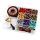 thumbnail image 1 of Kit de sellos de cera, velas de té con cuentas de cera, kit de sellos de letras de cera DIY, sellado D, 1 of 8