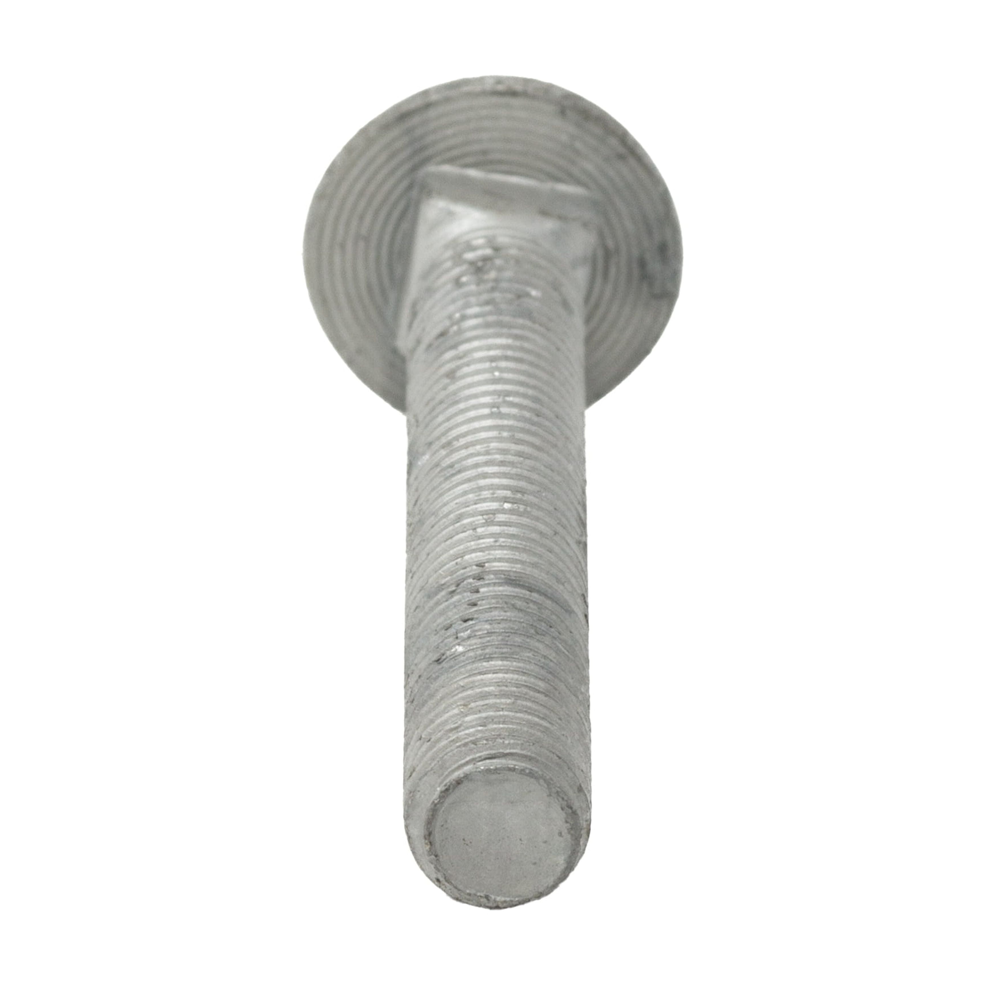 5/16"-18 x 2-1/4" Hot Dipped Galvanized Carriage Bolt w/Nuts & Flat Washers, Quantity 100 - by Fastener Depot, LLC