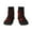 2 Black-1, variant on Red Spider On The Web Pattern Quarter Crew Socks,Toe Seamed Ankle Socks,Cotton Cushioned Breathable Athletic Crew Sports Socks