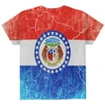 thumbnail image 2 of Missouri Vintage Distressed State Flag All Over Youth T Shirt Multi YMD, 2 of 2