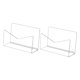 thumbnail image 5 of 2x Portacartas de Escritorio Organizador Compacto para el Hogar Versátil Práctico para Encimera Transparente, 5 of 9