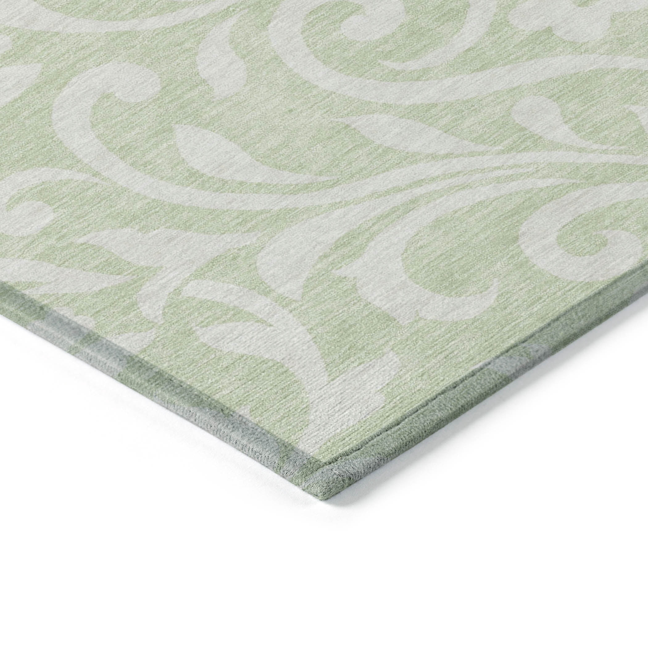 Addison Rugs Chantille Indoor/Outdoor Transitional Floral Aloe Washable Rectangle Rug, 1'8" x 2'6"