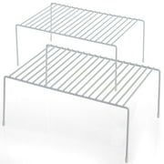 Storage Shelf Racks - Cabinet Organization for Spices or Cookware - Set of 2