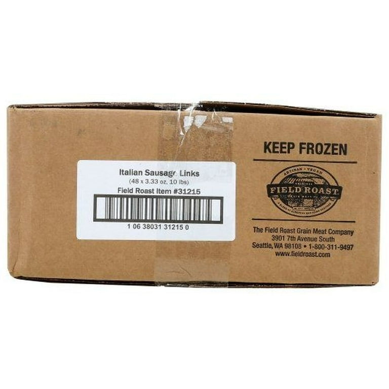 Field Roast Cooked Veggie Italian Sausage Link, Plant Based and