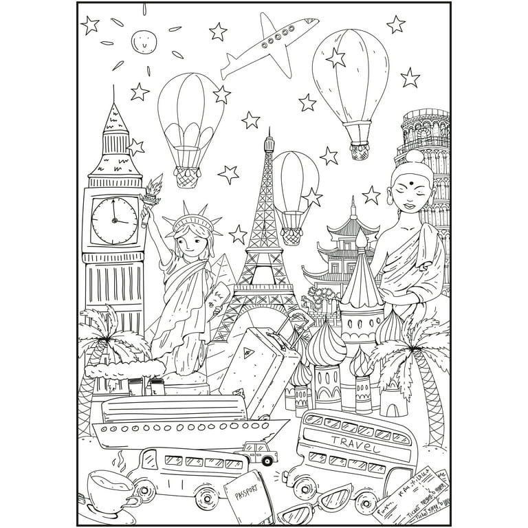 From Timeless Creations:Travel in color coloring book : r/AdultColoring