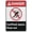 Warning Sign 2, variant on Danger Confined Space Authorized Only Bilingual Spanish Funny Vintage Tin Sign 8"x12" - Wall Art Decor Iron Poster for Home Farmhouse Bar Cafe Yard, Indoor Outdoor Bilingual Sign