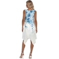 thumbnail image 2 of FUIALDOLG Summer Dresses for Women Lady Blue Flower Flowy Pleated Midi Dress Dragonfly Tank Dresses for Vacation,Cocktail Party,L, 2 of 7