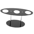 thumbnail image 2 of 3 Holes Ice Cream Cone Holder Pastry Rack Sushi Display Stand Waffle Cone Holder Black, 2 of 6