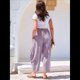 thumbnail image 5 of Pantalones Palazzo Harem Informales Holgados con Cordón para Mujer, para Verano, Playa, Viajes, Vacaciones, con Bolsillos. Púrpura Lavanda S, 5 of 6