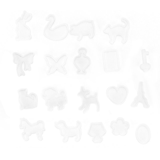 19 moldes de silicona de estilo animal, moldes de fundición epoxi, moldes de resina decorativos para manualidades, fabricación de regalos