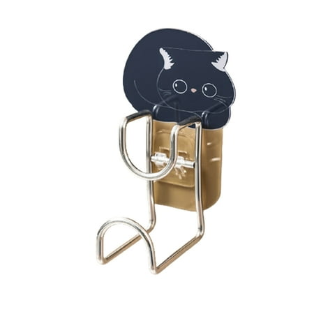 

Enowise-YL Wash Basin Hook Multifunctional Adhesive Hooks Cute Cartoon Cat Punch-Free Organizer For Bathroom Kitchen