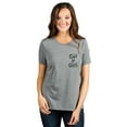 thumbnail image 2 of Get It Girl Women's Fashion Relaxed T-Shirt Tee Heather Grey Small, 2 of 5