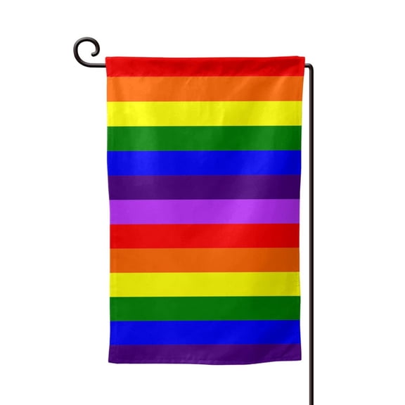 Gay-Pride Flag Garden Flag Double Sided Flags with Vivid Color for Yard Lawn Garden Decor 12.5 x18 Inch Square