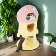 thumbnail image 2 of Demi Bonn 37" Monster-Themed Cat Tree Tower with 2 Condo, Kitten Plush Habitat with Scratch Posts Toy Cat Tree House, Yellow, 2 of 8