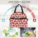 thumbnail image 4 of Fotbe Strawberries Bolsa de Almuerzo con Estampado, Lonchera Aislada, Contenedores de Comida Reutilizables Tipo Cooler a Prueba de Fugas, 4 of 7