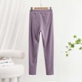 thumbnail image 7 of Gytharion Women's Plus Size Thermal Pajama Pants Solid Color High Waist Double Brushed Sleep Pants Soft Warm Winter Lounge Bottoms, 7 of 7