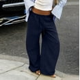 thumbnail image 5 of Dresfit Palazzo Sweatpants for Women Drawstring Baggy Pants Summer 2026 Long Beach Trousers Flowy Cooling Soild Pant with Pockets 2XL, 5 of 7