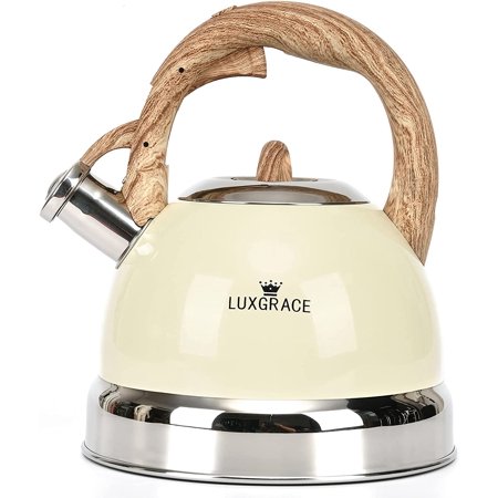 

Tea Kettle -2.5 Quart Stovetop Whistling Teapot Stainless Steel Tea Pots for Stove Top Whistle Tea Pot