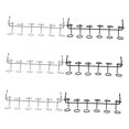 thumbnail image 4 of Raindrops Stainless Steel Pegboard Screwdriver Holder for Storage Use 6pcs Portable Garage Organizer, 4 of 7