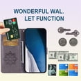 thumbnail image 3 of for Samsung Galaxy A05 Wallet Case for Women, Glitter Bling Diamond PU Leather Folio Cover with Card Slot & Wrist Strap Phone Case for Samsung Galaxy A05 Owl Grey, 3 of 16