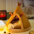 thumbnail image 2 of New Pet Tent House Cat Bed Warm Winter Cat Dog House Deep Sleep For Puppy Cat Indoor Outdoor Tent With Cushion Pet Supplies ShopWise Round, 2 of 8