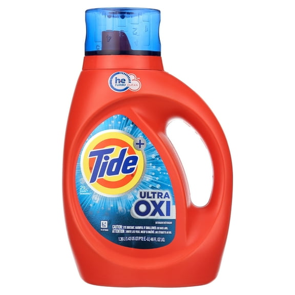 Tide Ultra Oxi Liquid Detergent, 29 Loads, 46 Fl Oz
