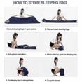 thumbnail image 3 of Adult Sleeping Bag Waterproof Sleeping Bags Thickened Winter Warm Sleeping Bag Camping, 3 of 4