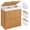 Natural, variant on Foldable 110L Wicker Laundry Hamper with Lid, 2 Removable Liner Bags and Handles, 2-Section Handwoven Rattan Basket