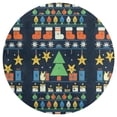 thumbnail image 3 of Merry Christmess Round Carpet Circle Rug Outdoor Patio Area Rug Washable Large Area Rugs Hallway Room Decor Fitness Mats, 3 of 8