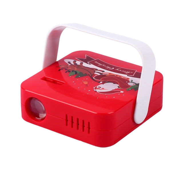 Red Festive Pattern Projector Lamp For Holiday Ambiance, Multi-Function Decorative Light, Christmas Tree And Snowflake Projection, Compact Design For Home Celebration