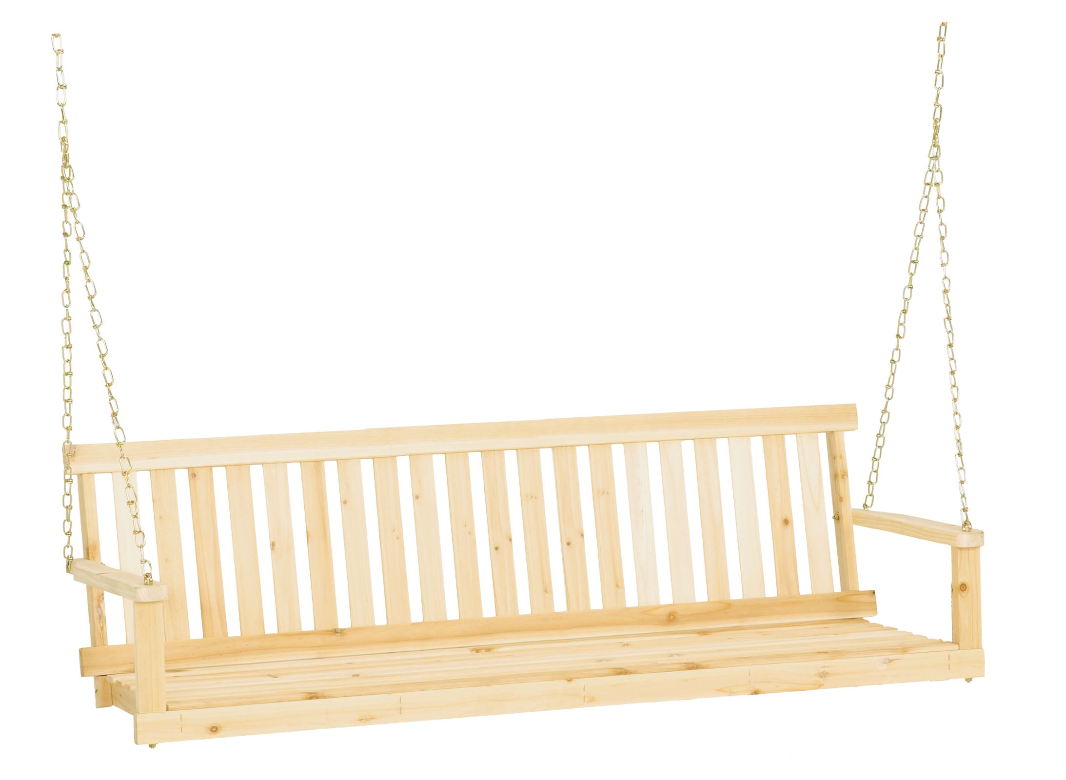 Jack Post H-25 60"W x 22"D x 17.5"H Classic Natural Finish Porch Swing by Generic