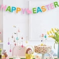 thumbnail image 2 of Mareep 3Pcs Happy Easter Banner Garland, Easter Party Decorations with Colorful Pull Flag Design, Festive Spring Party Supplies for Decoration, Easter Egg Bunny Hanging Decor for Holiday Celebration, 2 of 4