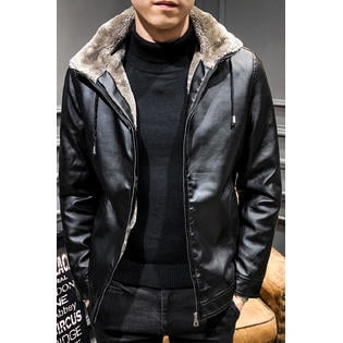 thick leather jacket mens