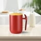 thumbnail image 5 of Taza de café de 550 ml con tapa y asa, de acero inoxidable, para té, café al vacío Rojo, 5 of 9