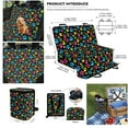 thumbnail image 6 of Pzuqiu Dog Paw Dog Car Seat Cover for Back Seat Scratchproof Dog Bed for SUV,Sedan,Truck with Adjustable Dogs Bandanas Car Garbage Bag 3 Pcs, 6 of 6