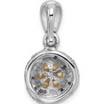 thumbnail image 3 of Sterling Silver Rhodium-Plated With Diamond & Fwc Pearl Pendant (22 X 11) Made In Thailand qp4971, 3 of 5