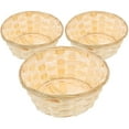 thumbnail image 6 of HERFIER 3Pcs Snack Storage Basket Bamboo Egg Basket Storage Holder Organizing Basket Handmade Basket 7.86x7.86x3.14in, 6 of 8