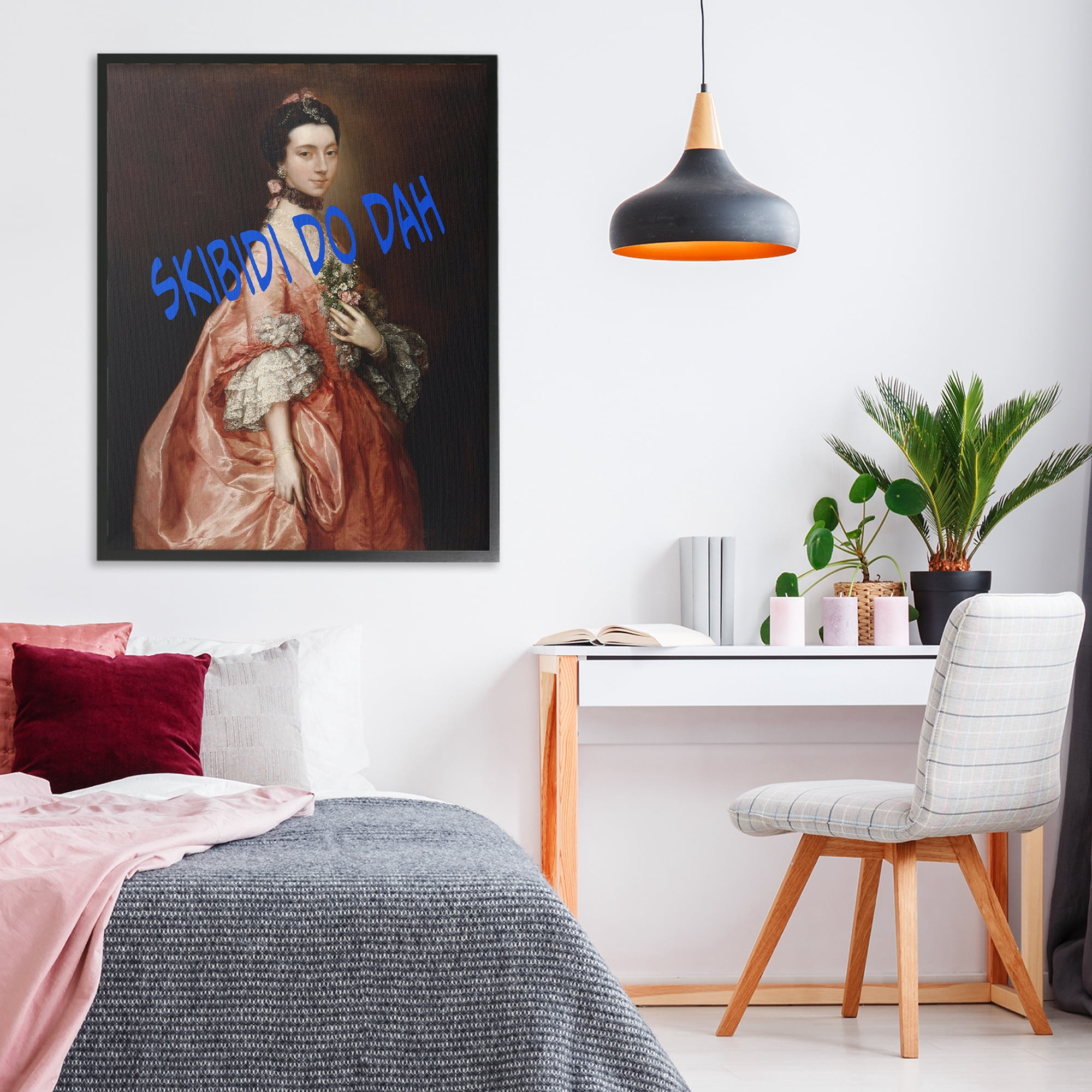 Stupell Industries Iconic Skibidi Do Dah Black Framed Giclee Art, design by Grotto Studios