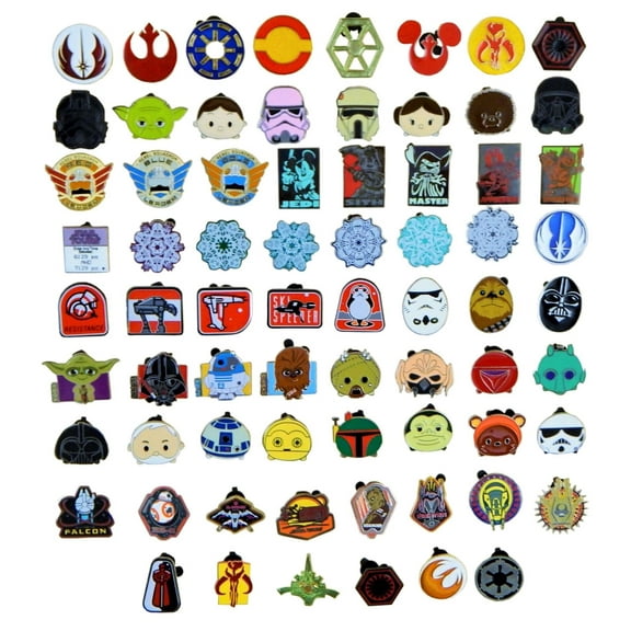 Star Wars Themed 25 Assorted Disney Park Trading Pins Starter Set ~ Brand New
