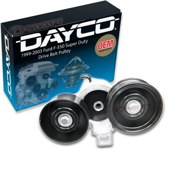 Dayco Drive Belt Tensioner Assembly compatible with Ford F-350 Super Duty 7.3L V8 1999-2003