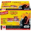 Glad Lunch Variety Pack Star Wars Food Storage Containers BPA Free, 14 Piece
