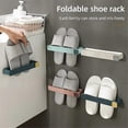thumbnail image 2 of Bathroom Slipper Rack No Need to Drill Holes Wall-Mounted Shoe Rack B, 2 of 5